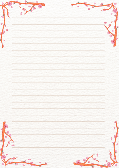 Flowers Galore Stationary Set Digital Download