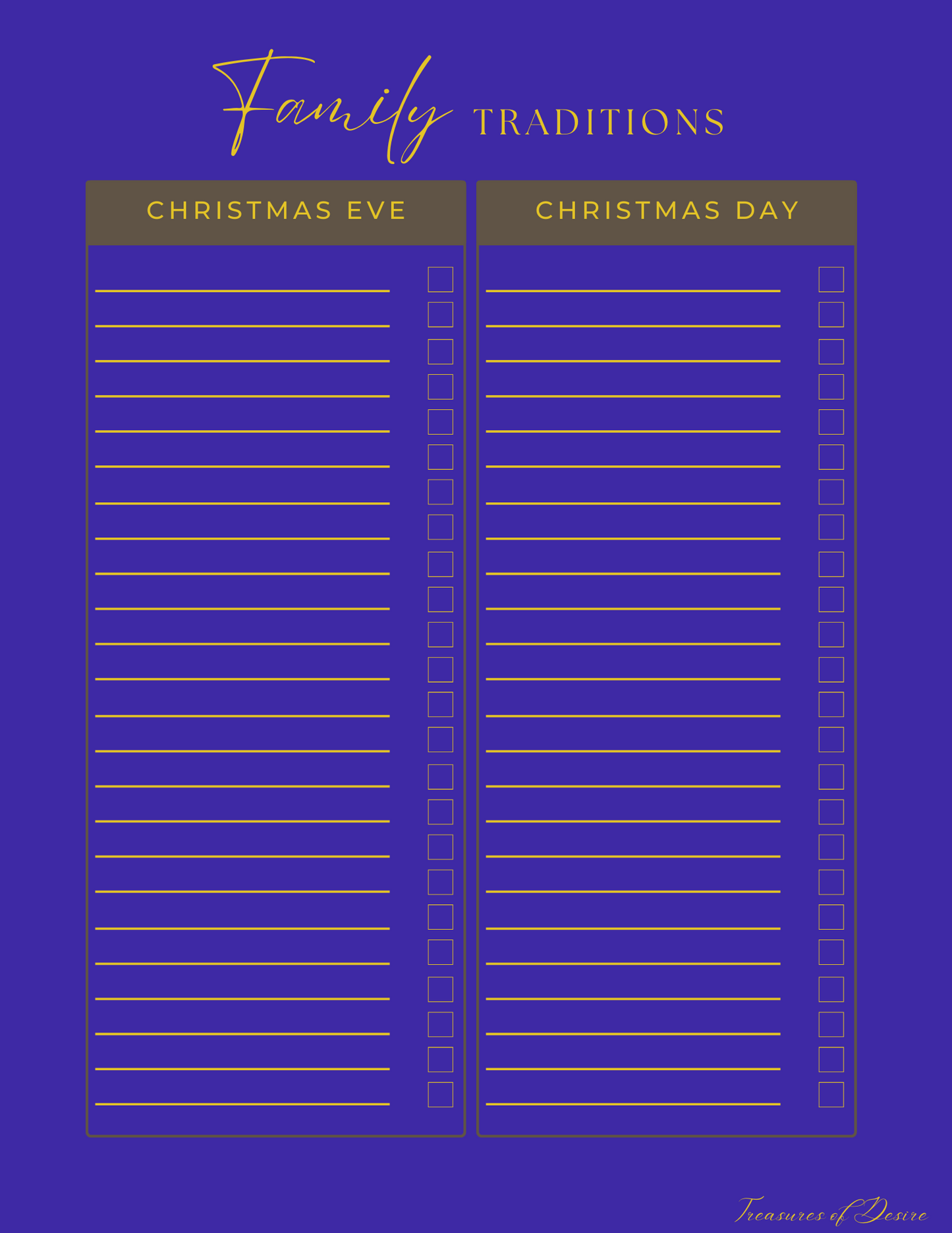 Christmas Planner Digital Download