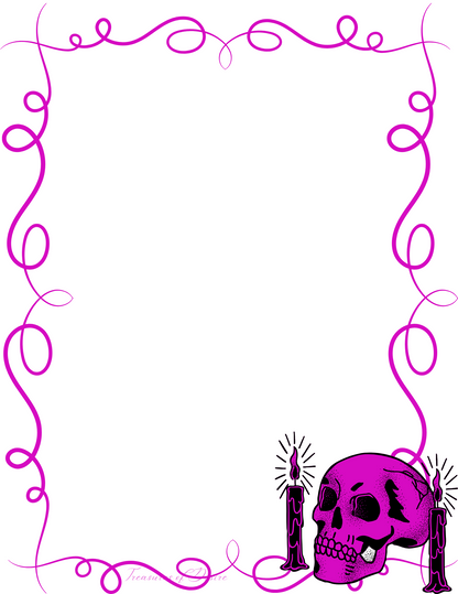 Skull Stationary Set Lined and Unlined Digital Download