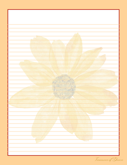 Multicolor Flower Stationary Set