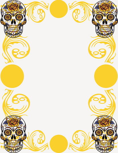 Skull Stationary Set Lined and Unlined Digital Download