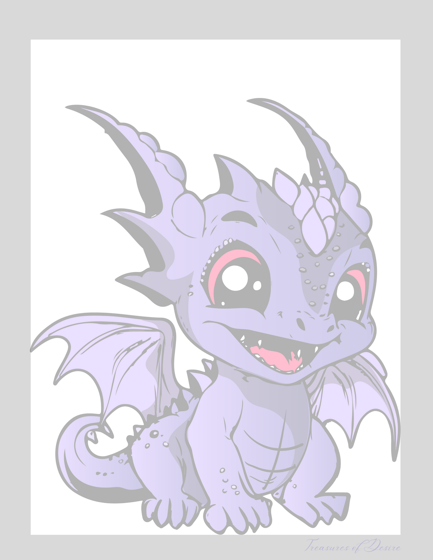 Baby Dragon Stationary Set Digital Download