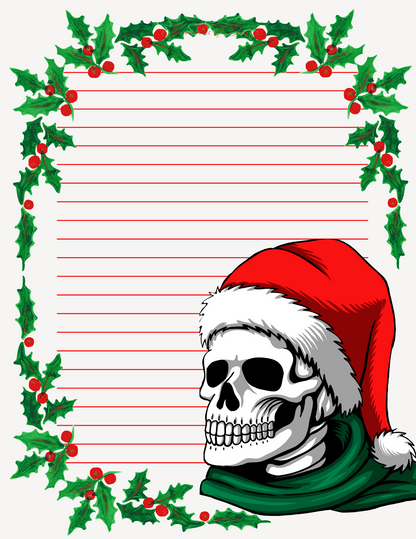 Skull Stationary Set Lined and Unlined Digital Download