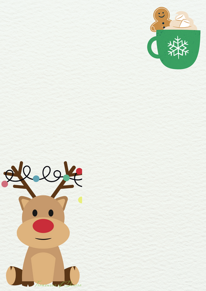 Christmas Stationary Set 1 Digital Download