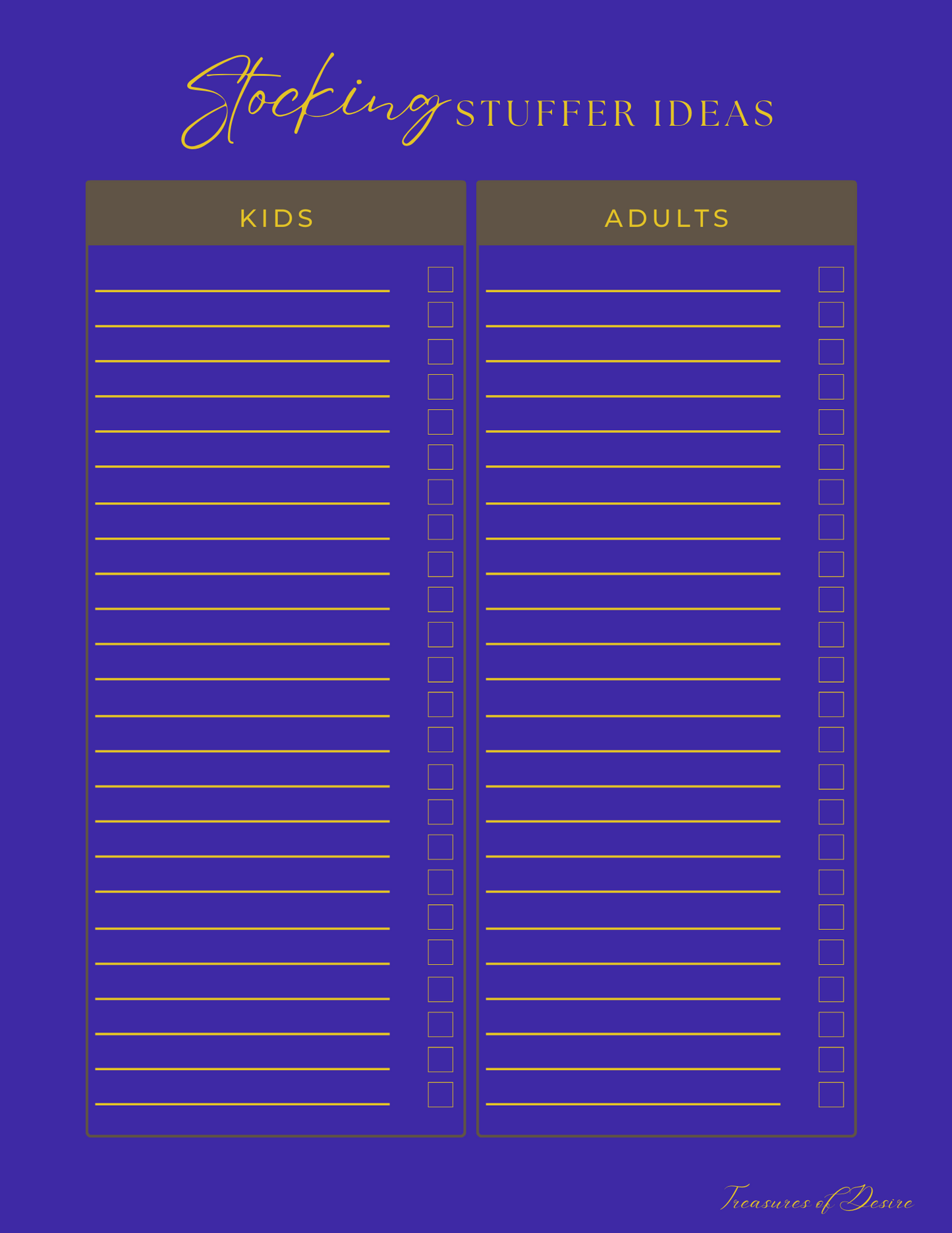 Christmas Planner Digital Download