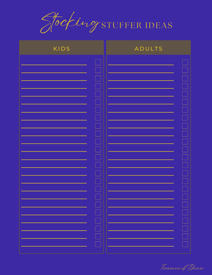 Christmas Planner Digital Download