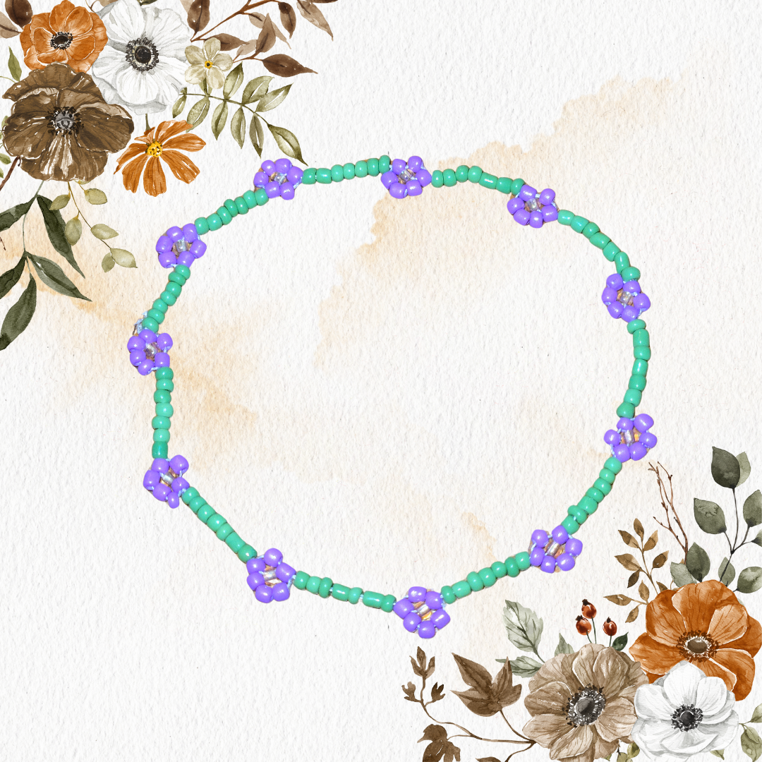 Spring Flower Bracelet and Ring Set