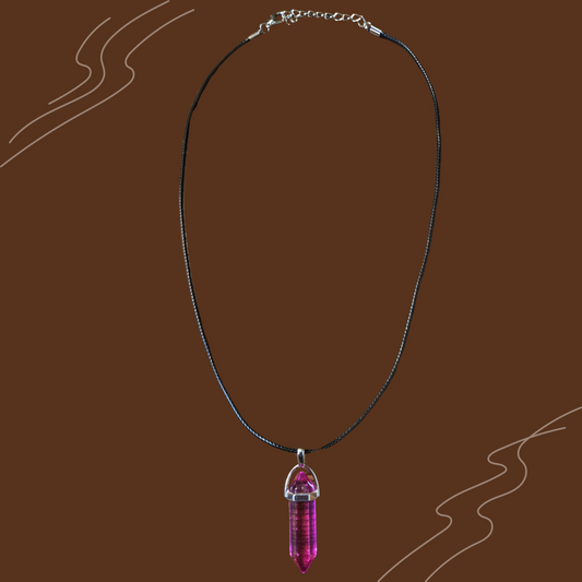 Rose Quartz Crystal Necklace