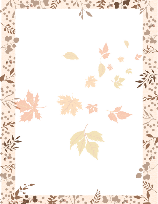 Fall Stationary Set Digital Download