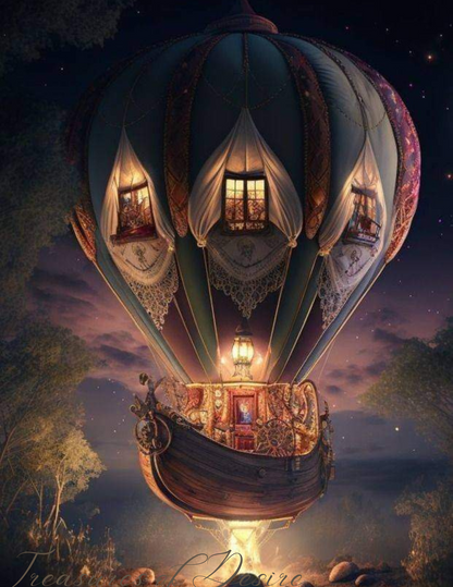 Floating House Poster Digital Download