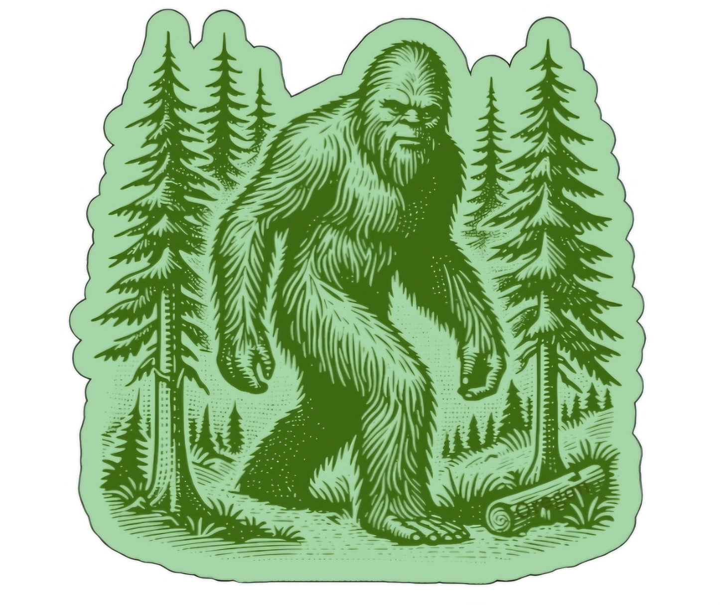 Oregon Forest Bigfoot Decal