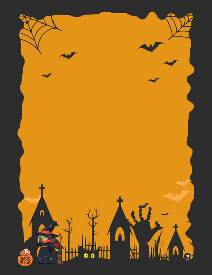 Halloween Stationary Set