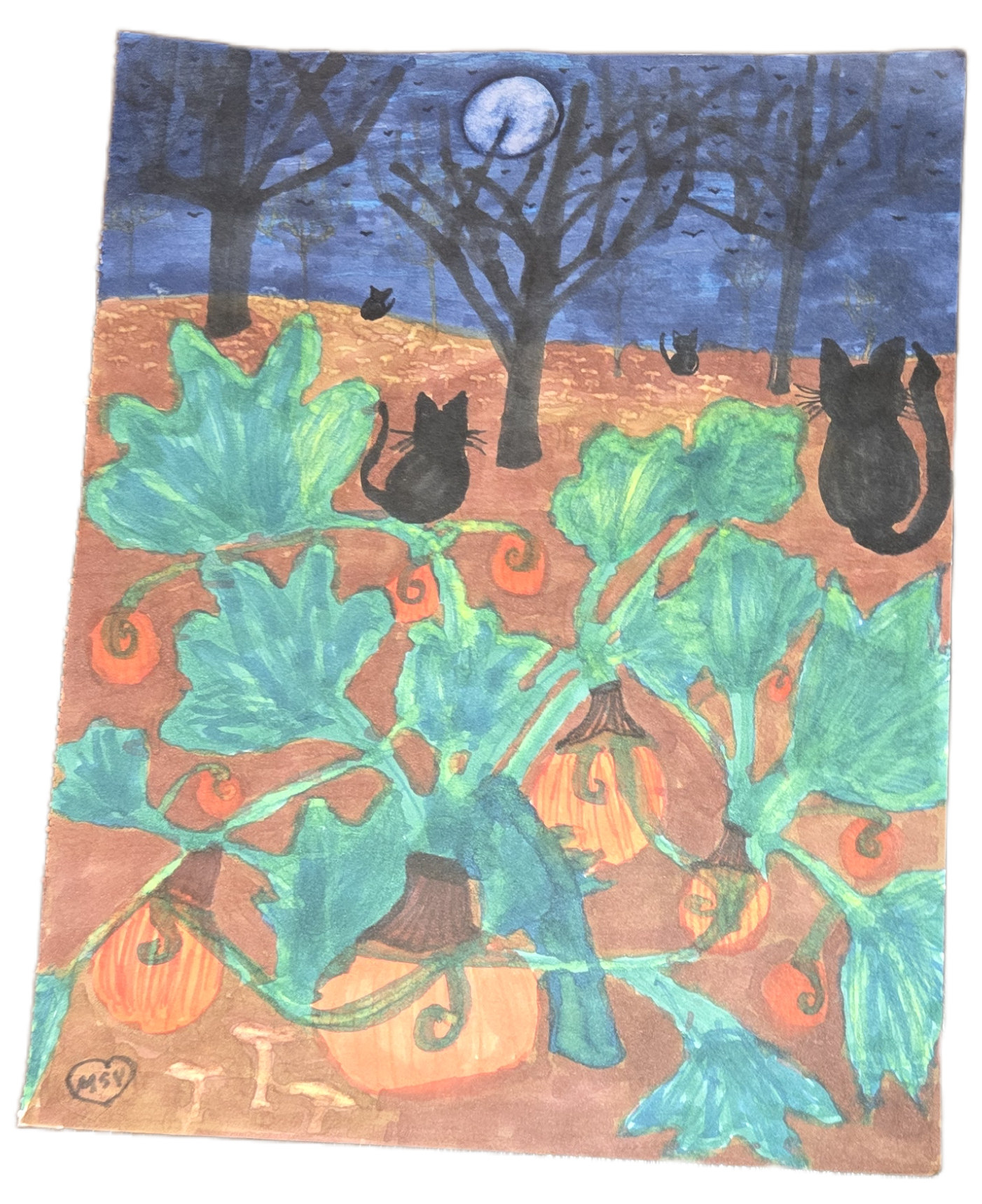 The Nightfall Harvest Canvas: A Witch's Glimpse