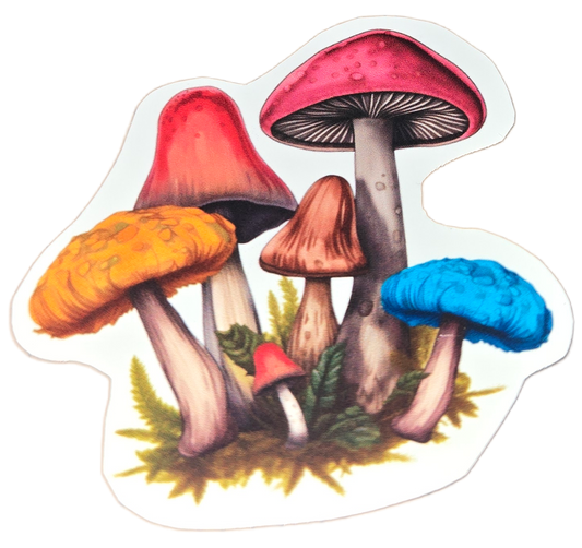 Bunch O' Shrooms Vinyl Sticker