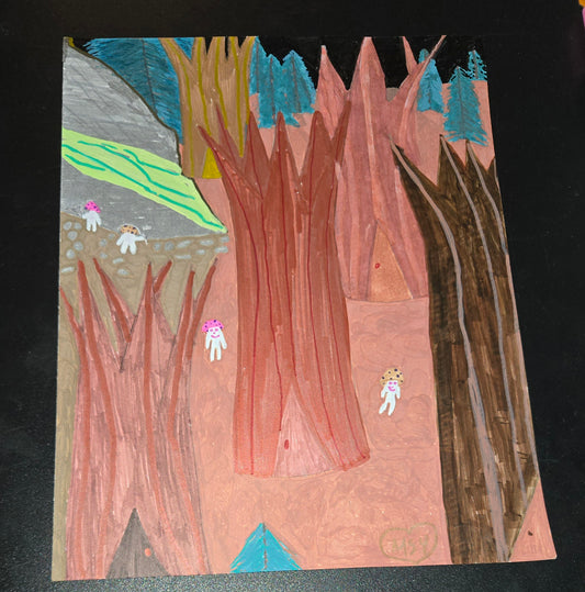 Mycelium Creatures: Homebound Quarry—Enchanted Resilience (Original Magical Art)