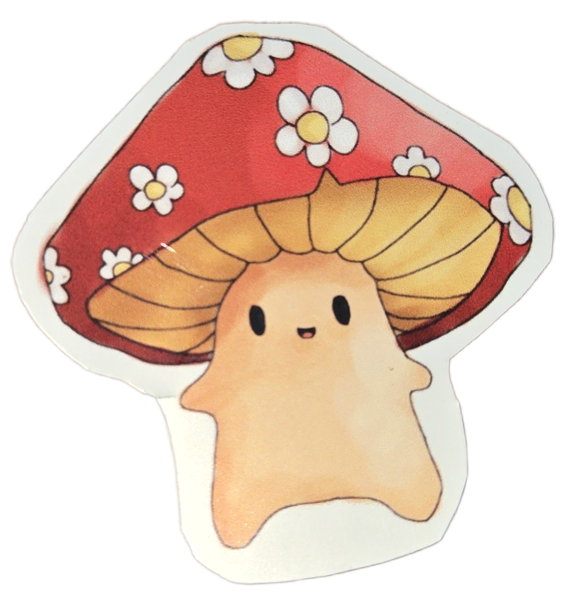Daisy Toadstool | Waterproof Glossy Vinyl Sticker