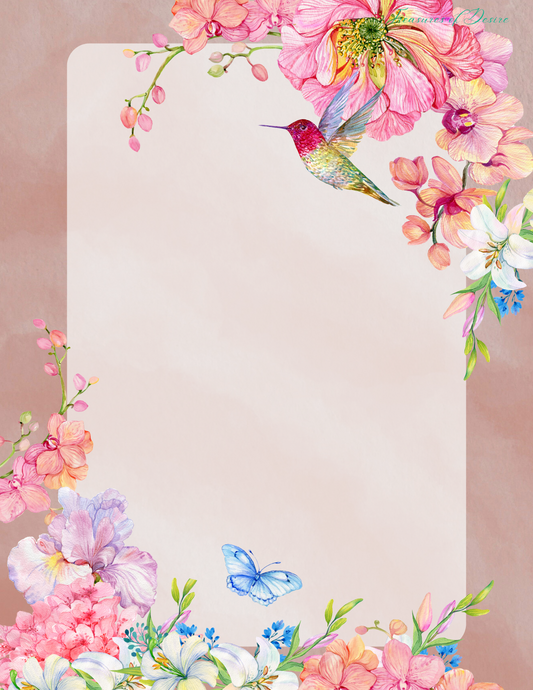 Floral Nature Stationary