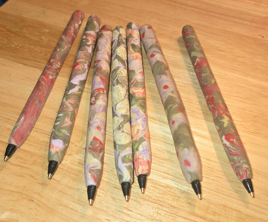 Mystery Marbled Polymer Clay Pen