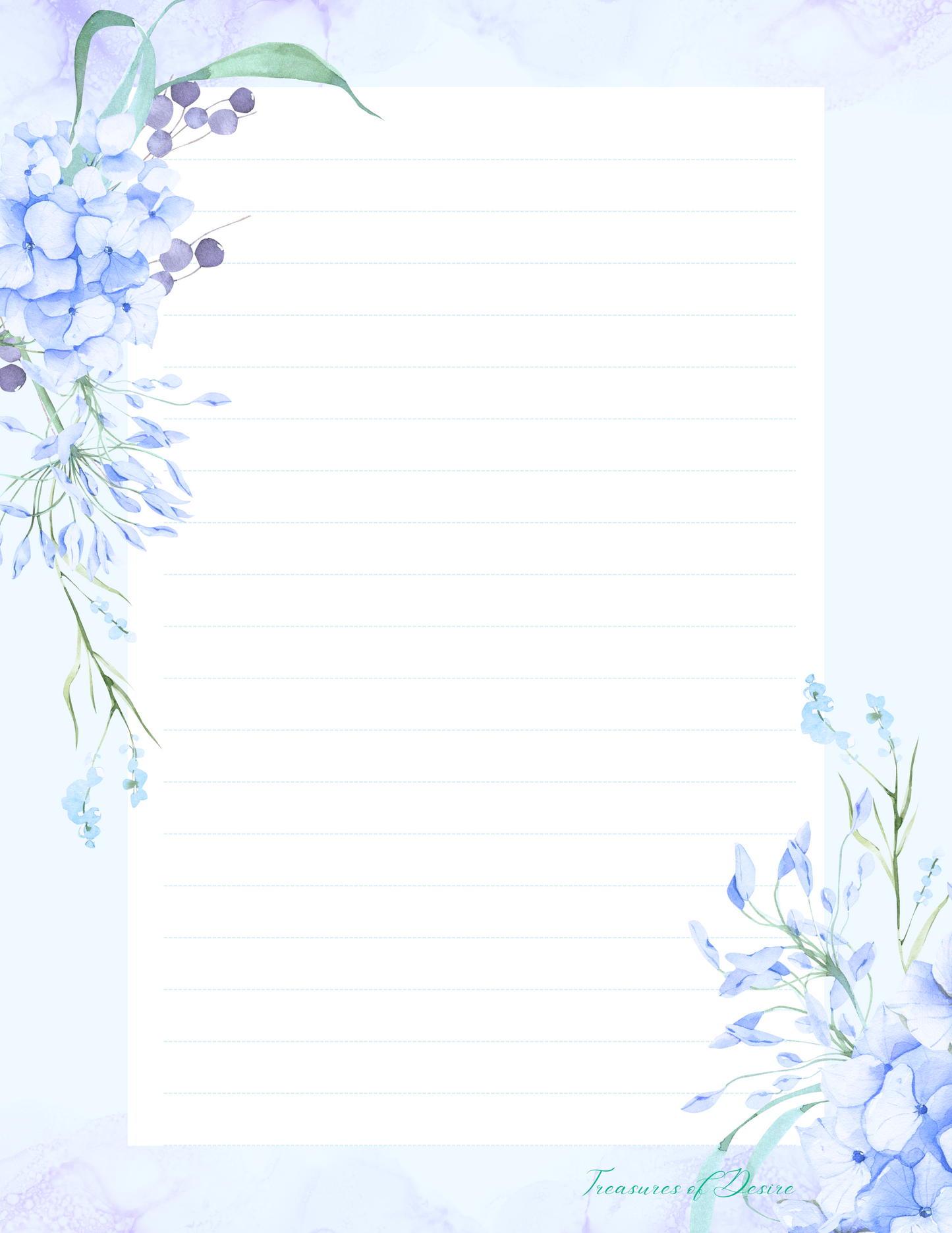 Floral Nature Stationary