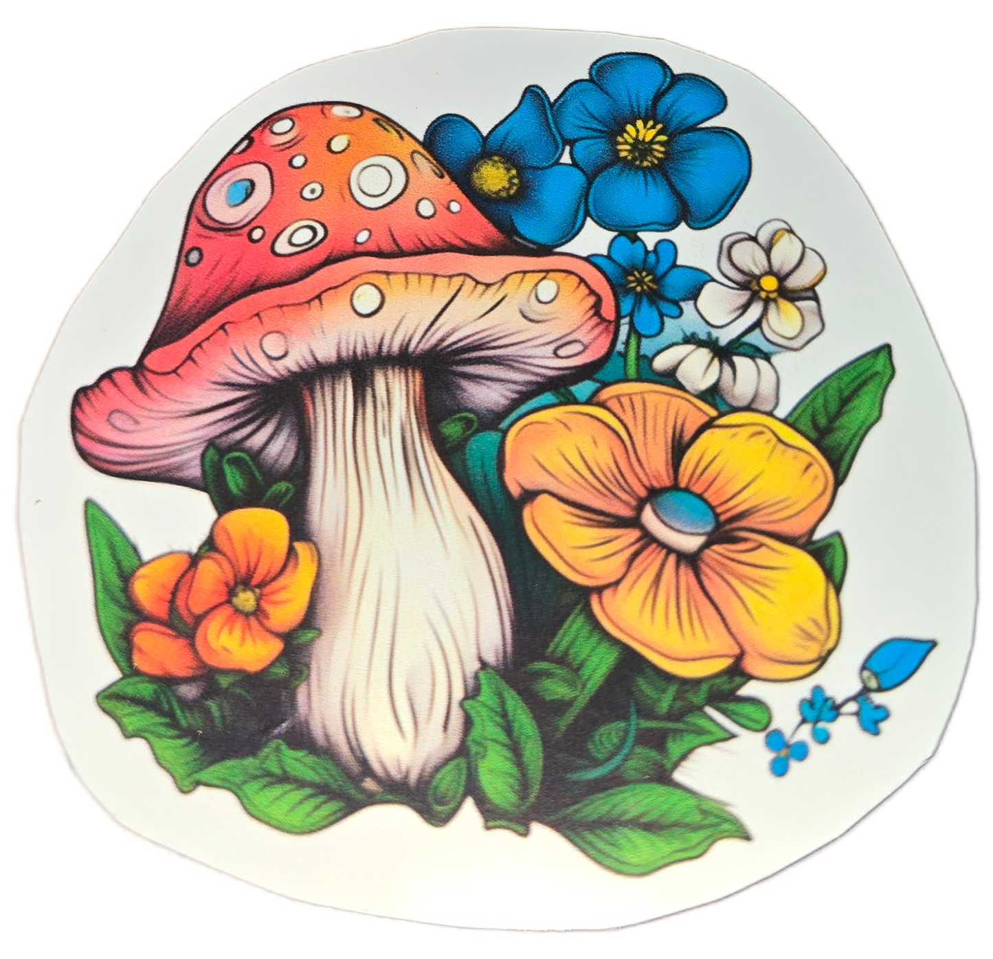 The Meadow’s Muse | Hand-Drawn Botanical Vinyl Sticker