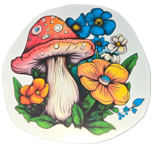 The Meadow’s Muse | Hand-Drawn Botanical Vinyl Sticker