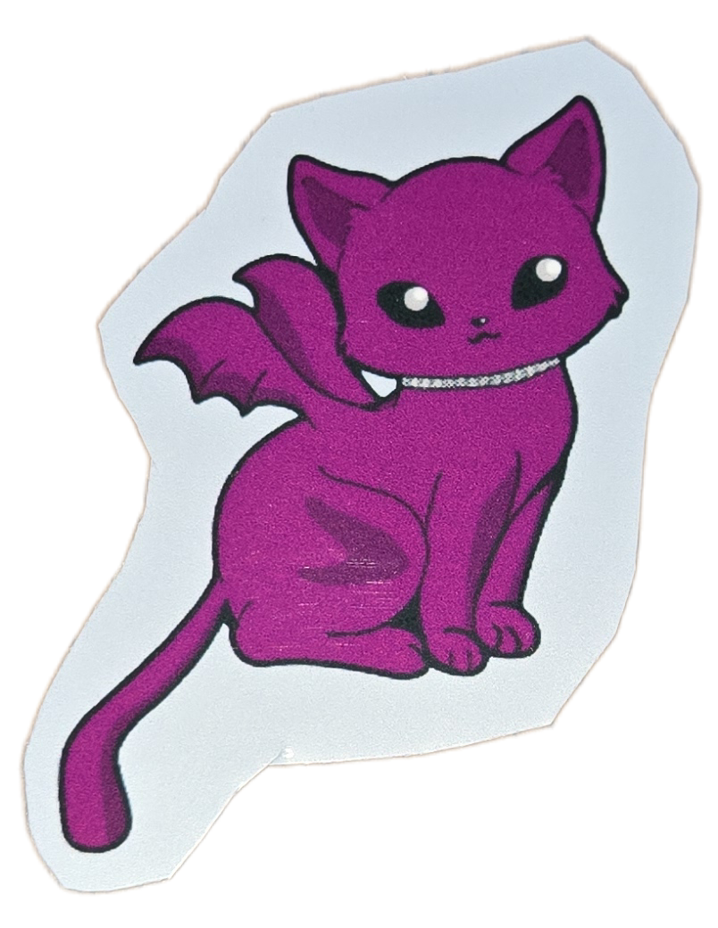 Shadow Guardian: The Winged Familiar Sticker