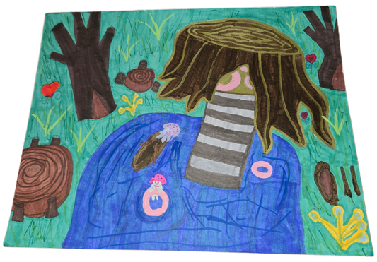 Mycelium Creatures: The Grand Stump Dock (Original Magical Architecture)