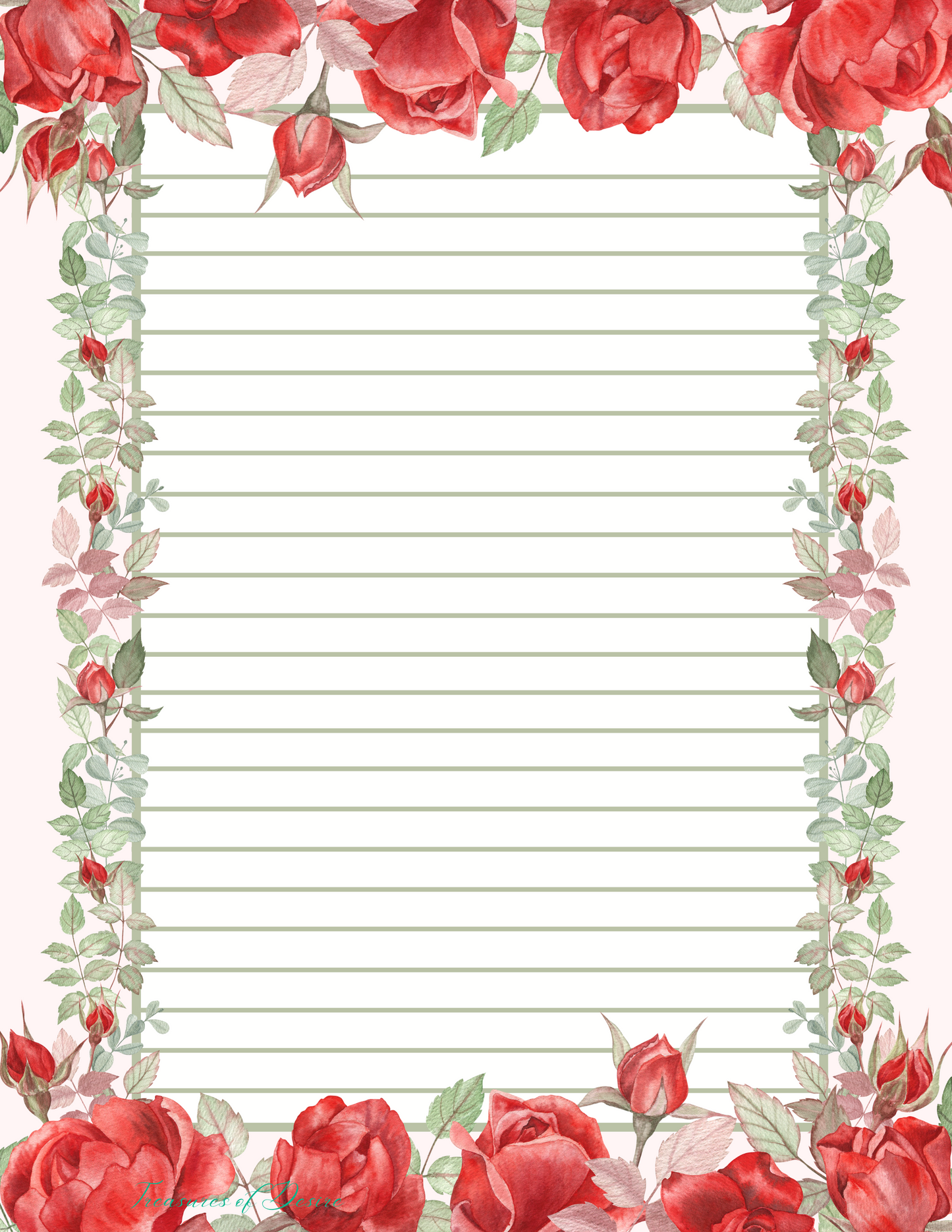 Floral Nature Stationary