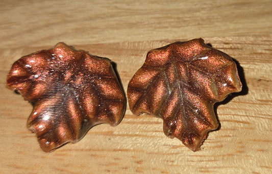 Five-Piece Enchanted Autumn Maple Leaf Stud Collection | Polymer Clay Bundle