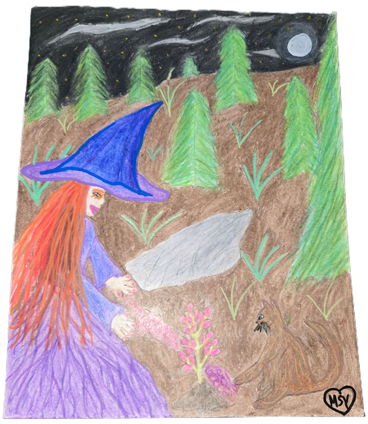 Sapling of the Two Spirits
8" x 10" Original Mixed Media Illustration