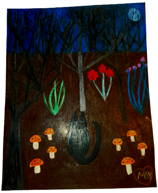 Luminous Orchard | Original 8x10 Enchanted Woodland Art