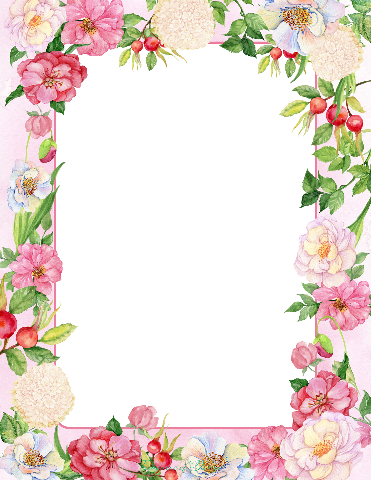 Floral Nature Stationary