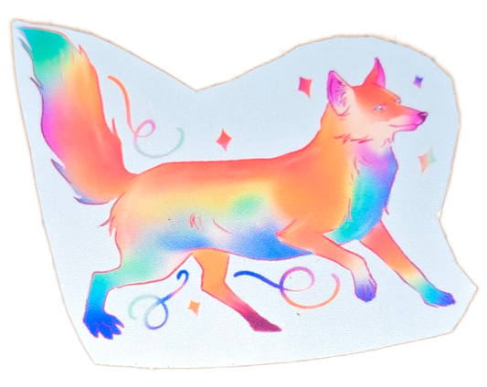 Rainbow Fox: A Spirit of Vibrant Joy