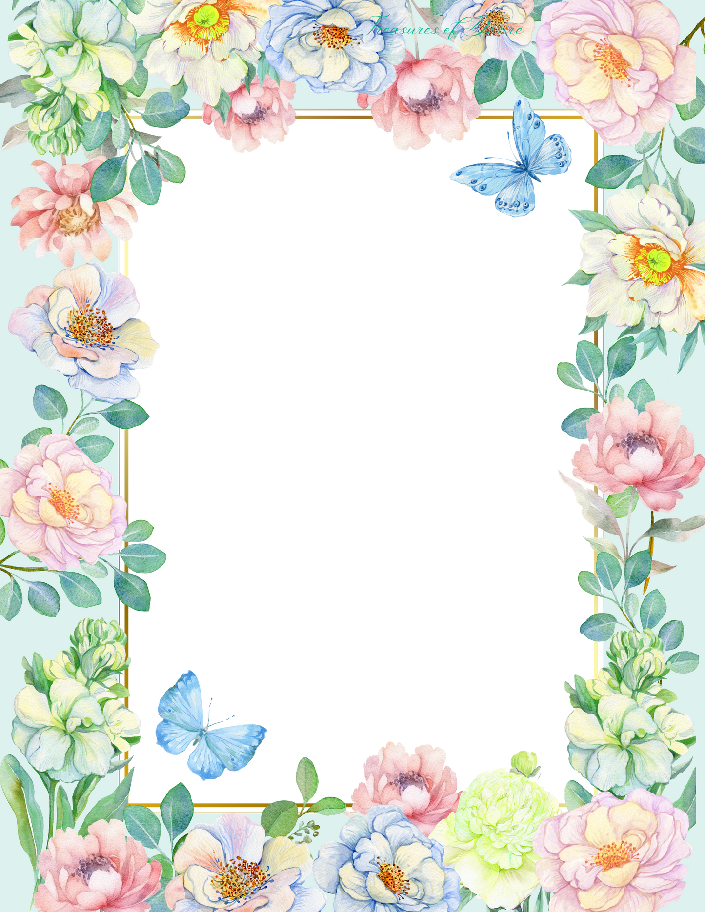 Floral Nature Stationary