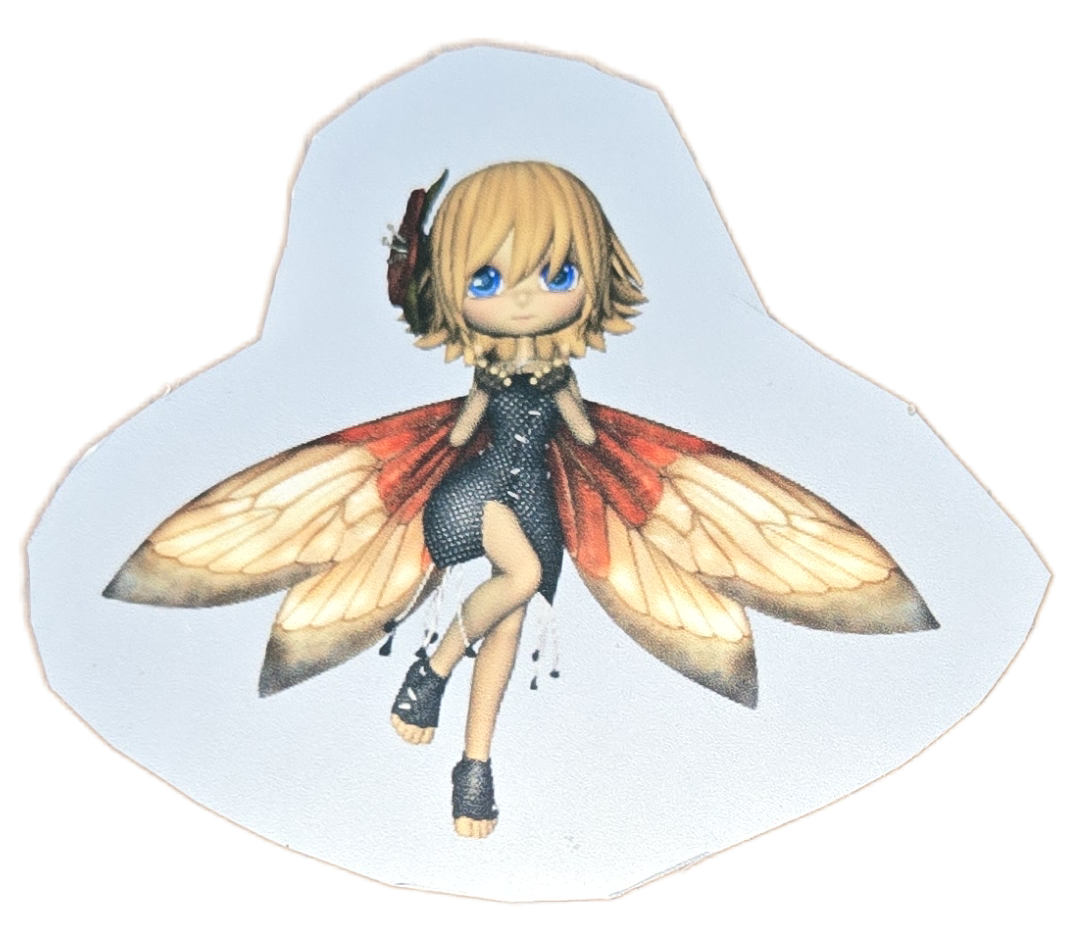 Ember-Wing Sovereign: The Fire-Fly Fairy Sticker