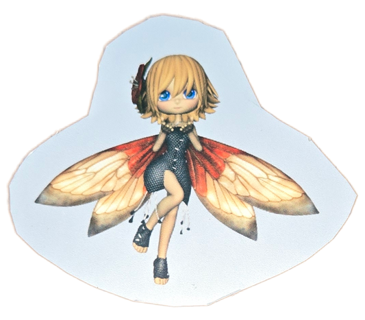 Ember-Wing Sovereign: The Fire-Fly Fairy Sticker