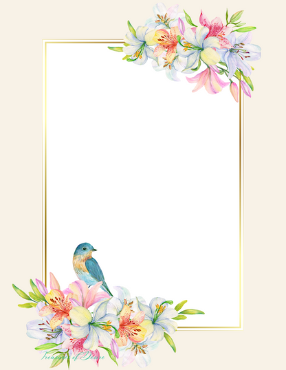 Floral Nature Stationary