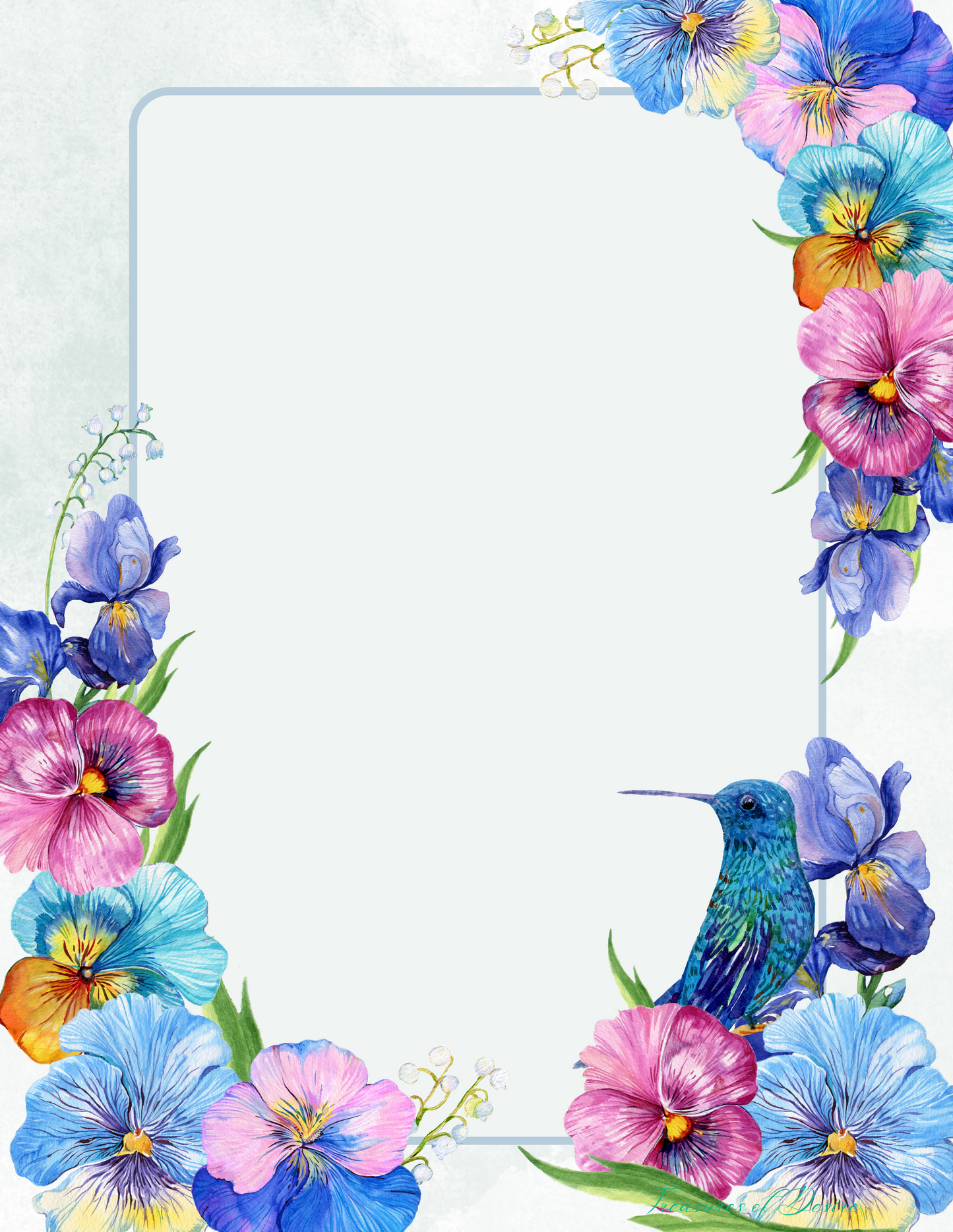 Floral Nature Stationary