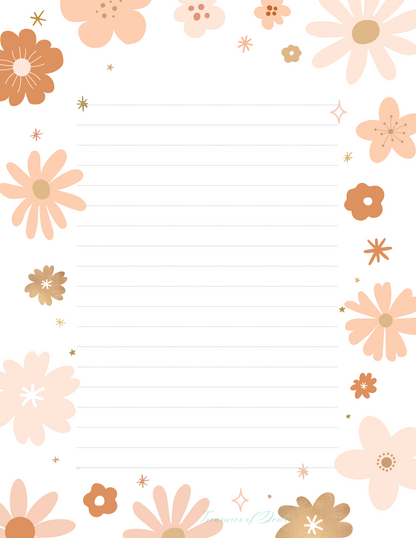 Floral Nature Stationary