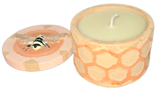 THE ALCHEMIST’S HIVE: HAND-POURED HONEYCOMB RITUAL CANDLE