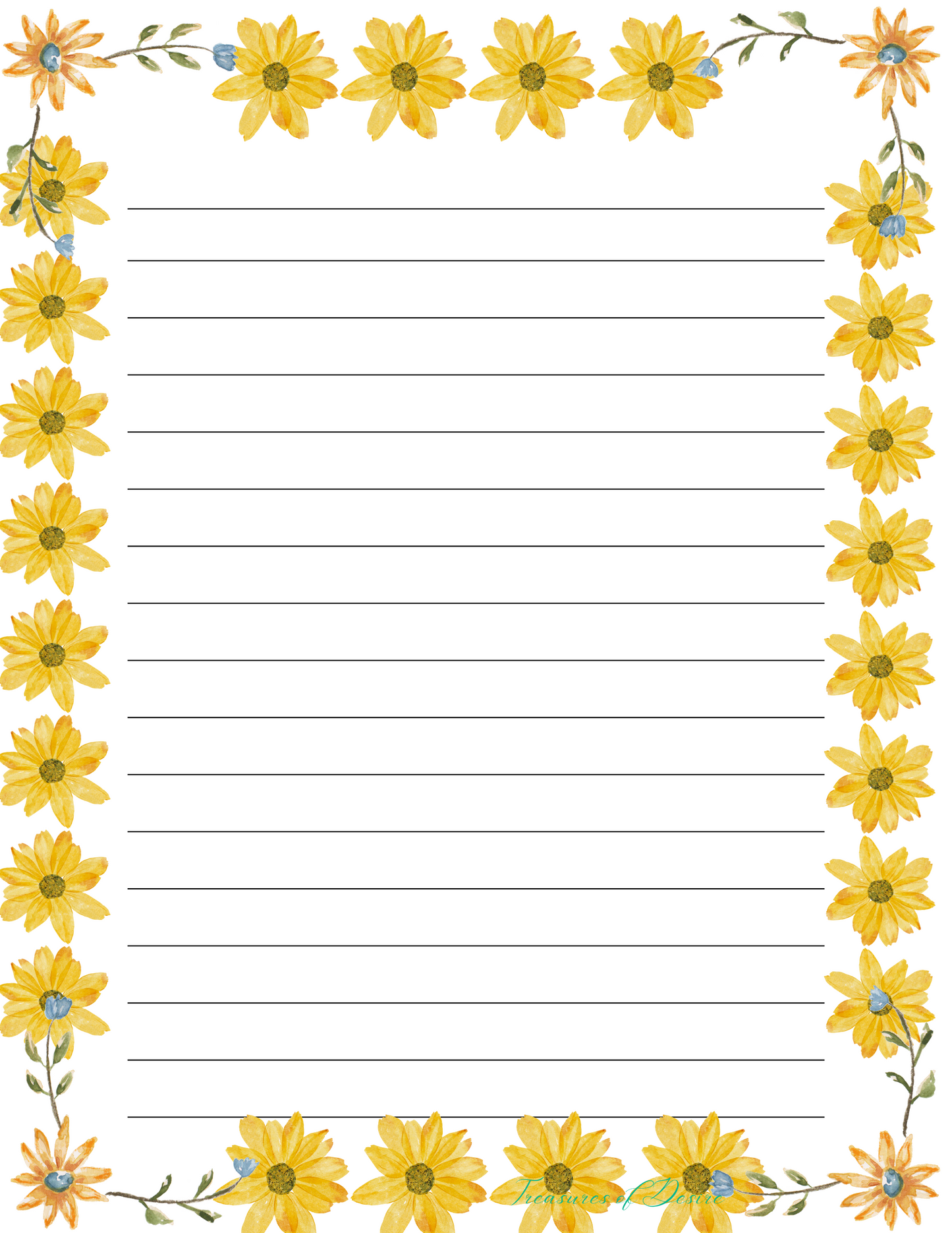 Floral Nature Stationary