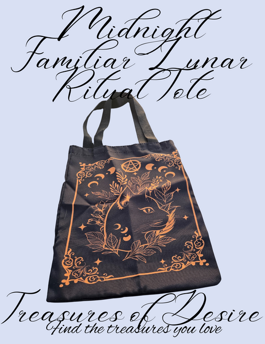 Midnight Familiar -Lunar Ritual Tote