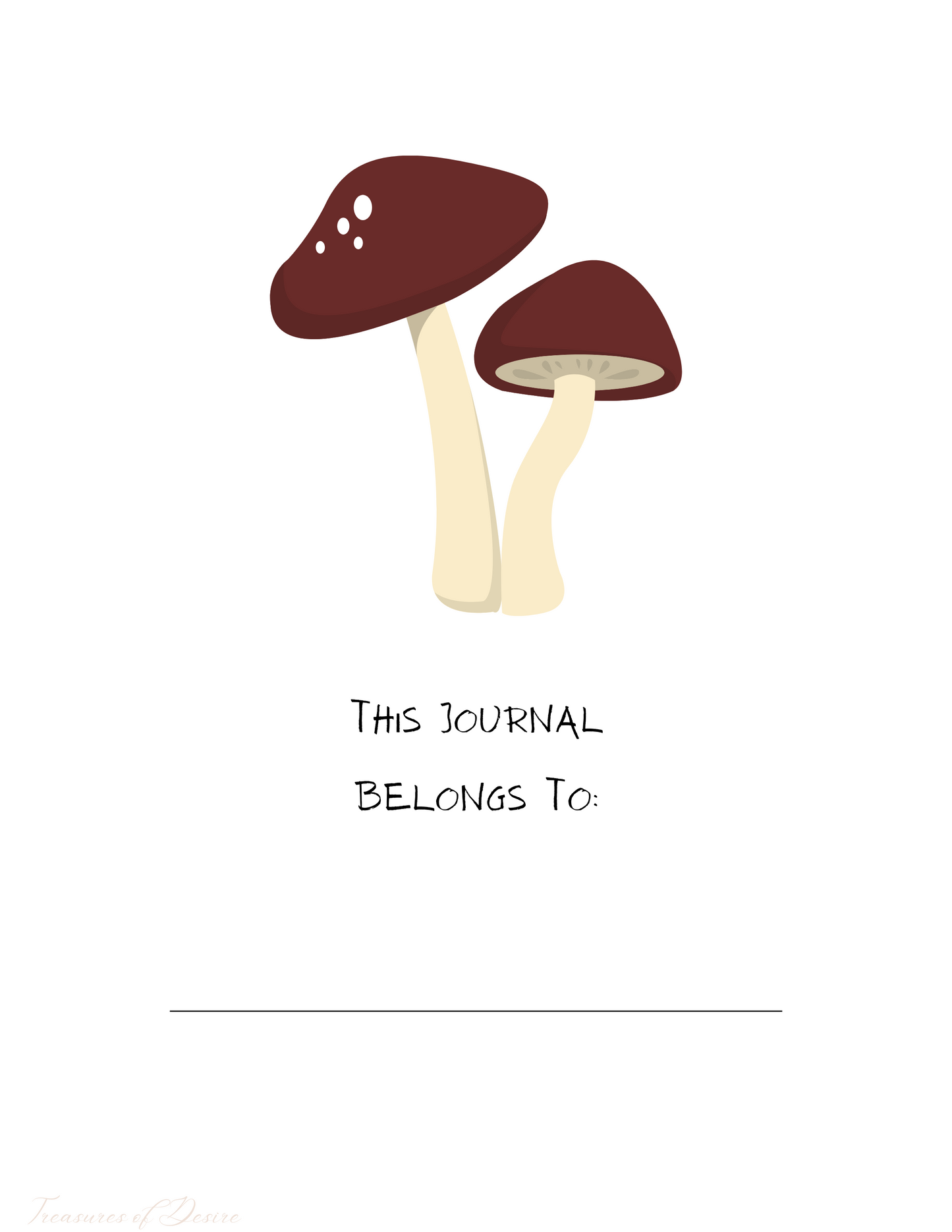 Mushroom Journal Digital Download