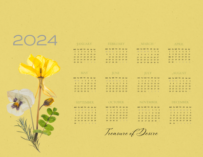 2024 Nature Calendar Digial Download