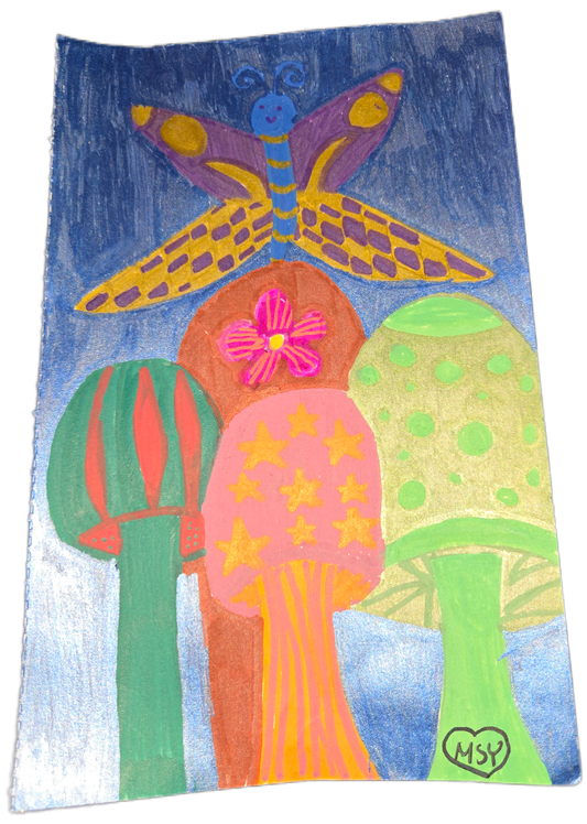 The Sovereign of the Star-Silk Glade | Original Mixed Media Illustration