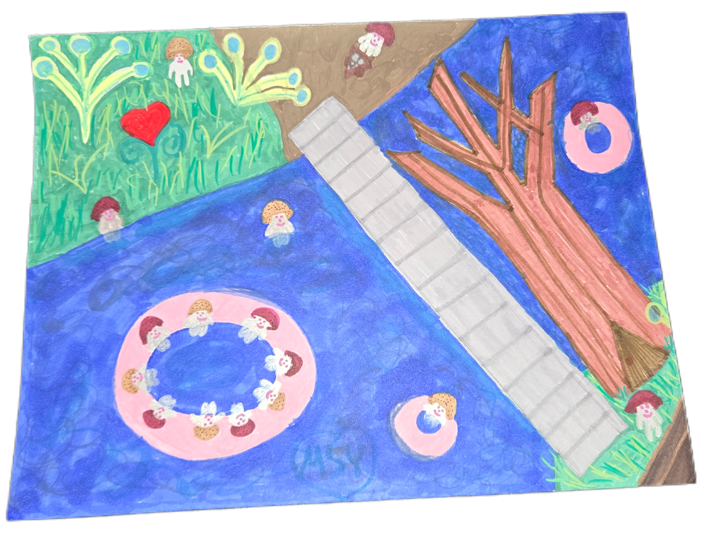 Grand Crossing and River Bend: Community and Infrastructure on the Blue River (Original Artworj)