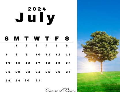 2024 Nature Calendar Digial Download