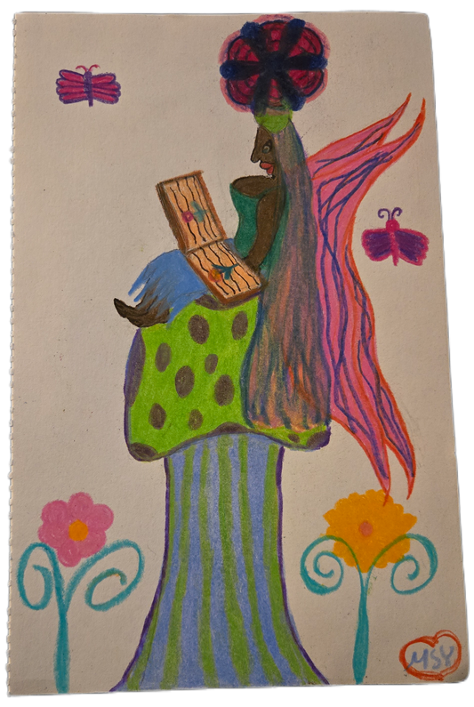 The Archivist’s Bloom | Original Hand-Drawn Fae Portal