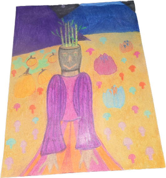 The Guardian of the Harvest | Original Whimsical Nature Illustration