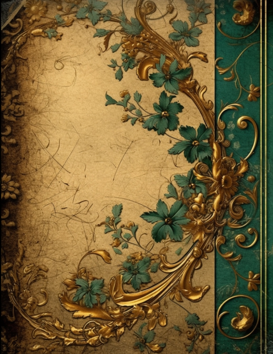 Half Portal Vintage Stationary Set Digital Download